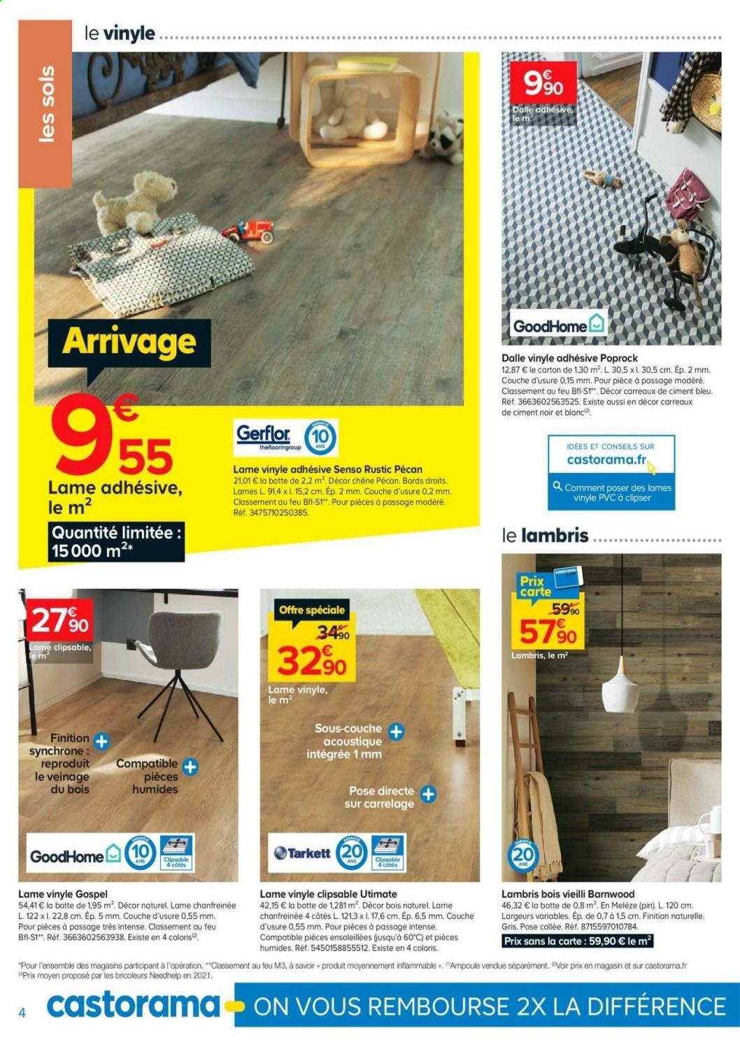 thumbnail - Catalogue Castorama - 06/01/2021 - 01/02/2021 - Produits soldés - carrelage. Page 4.