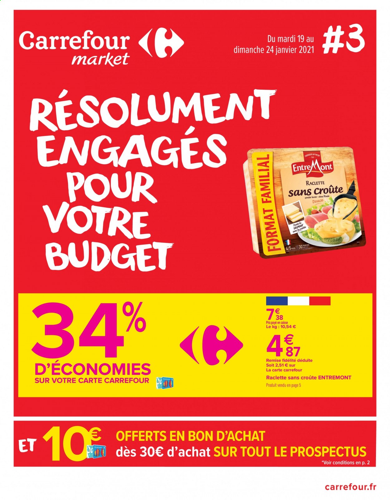 Catalogue Carrefour Market - 19/01/2021 - 24/01/2021. Page 1