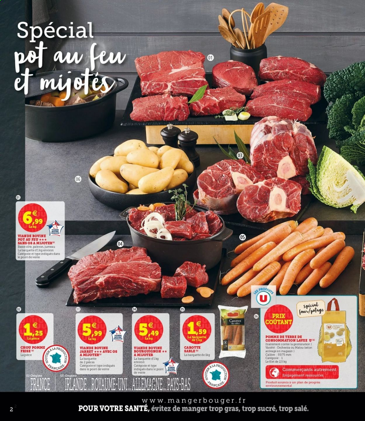 thumbnail - Catalogue SUPER U - 19/01/2021 - 23/01/2021 - Produits soldés - carotte, chou, pommes de terre, pot-au-feu. Page 2.