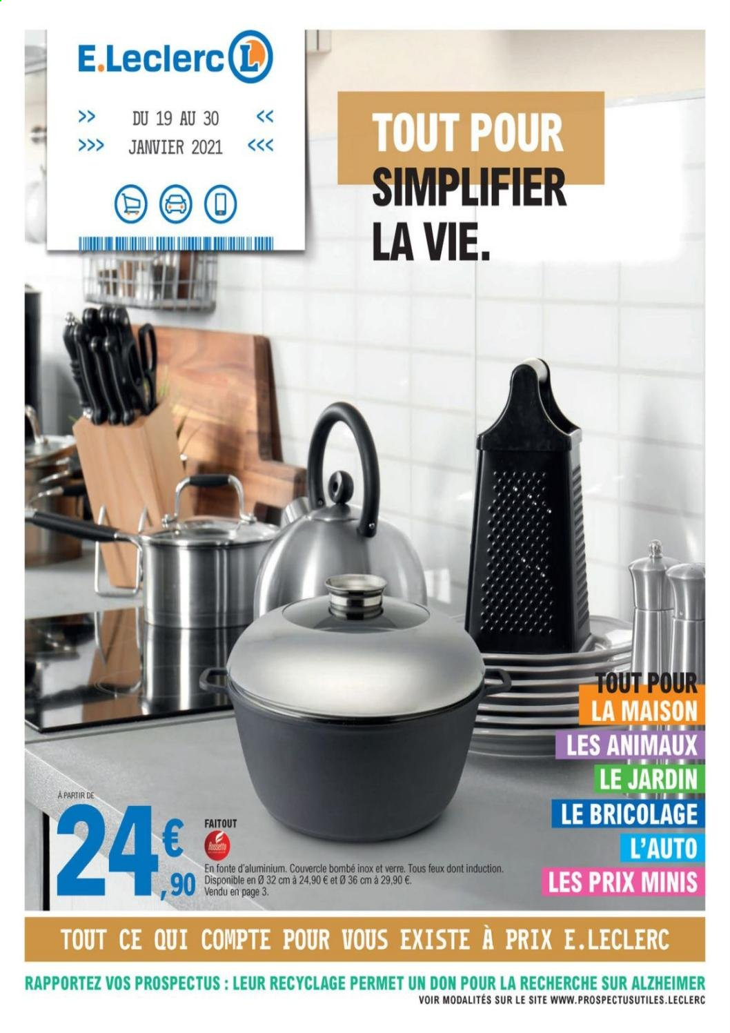 thumbnail - Catalogue E.Leclerc - 19/01/2021 - 30/01/2021 - Produits soldés - verre. Page 1.