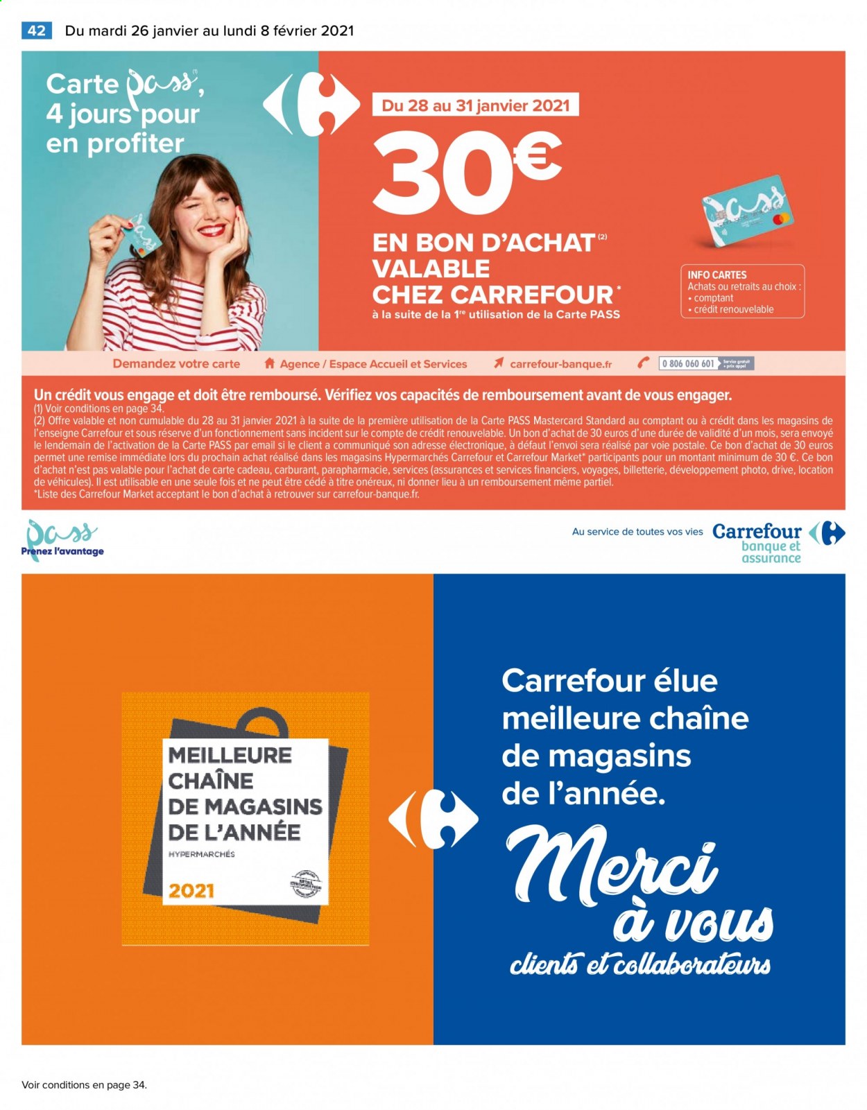 Catalogue Carrefour Hypermarchés - 26/01/2021 - 08/02/2021. Page 42