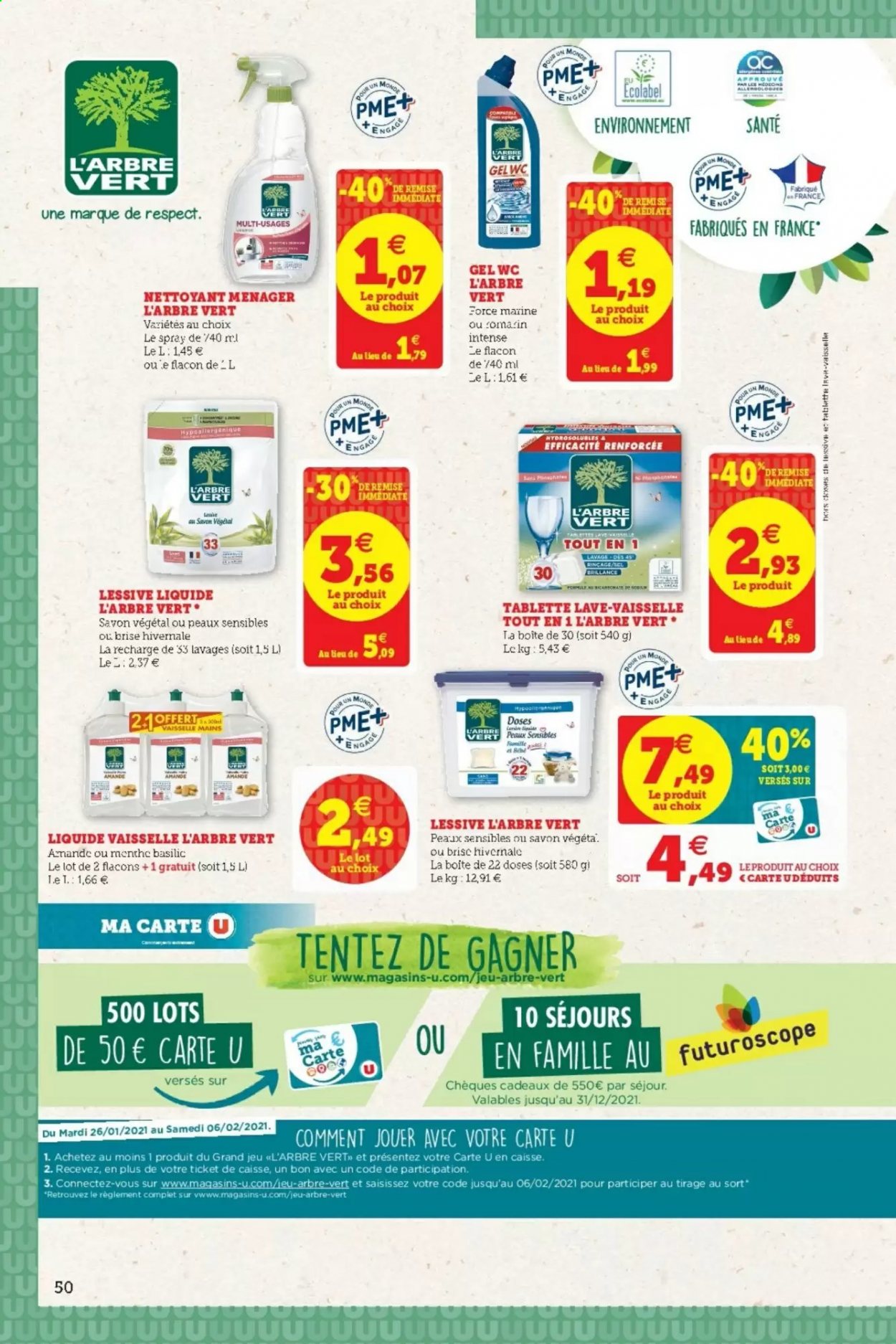 Catalogue SUPER U - 26/01/2021 - 06/02/2021. Page 50