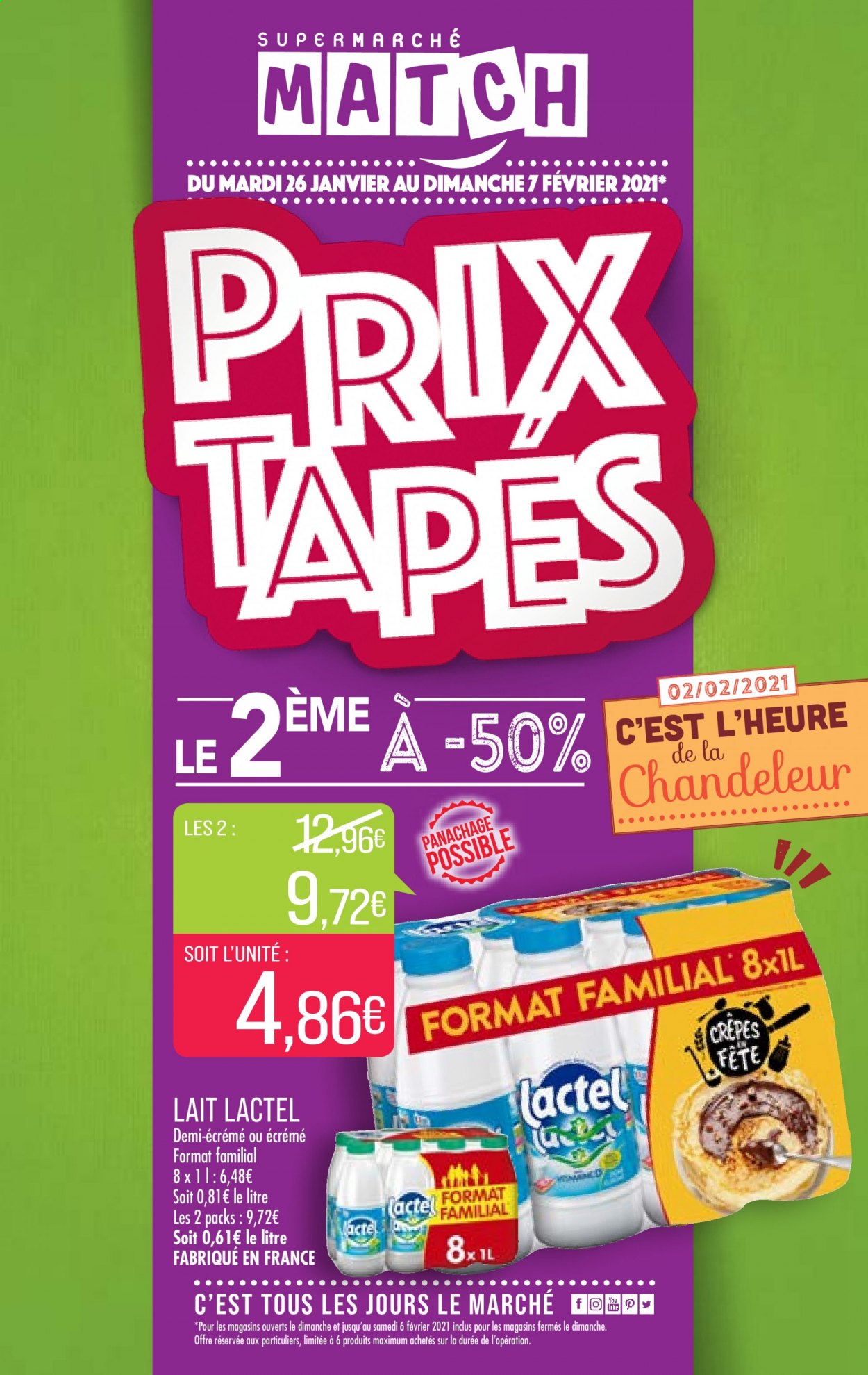 Catalogue Supermarché Match - 26/01/2021 - 07/02/2021. Page 1