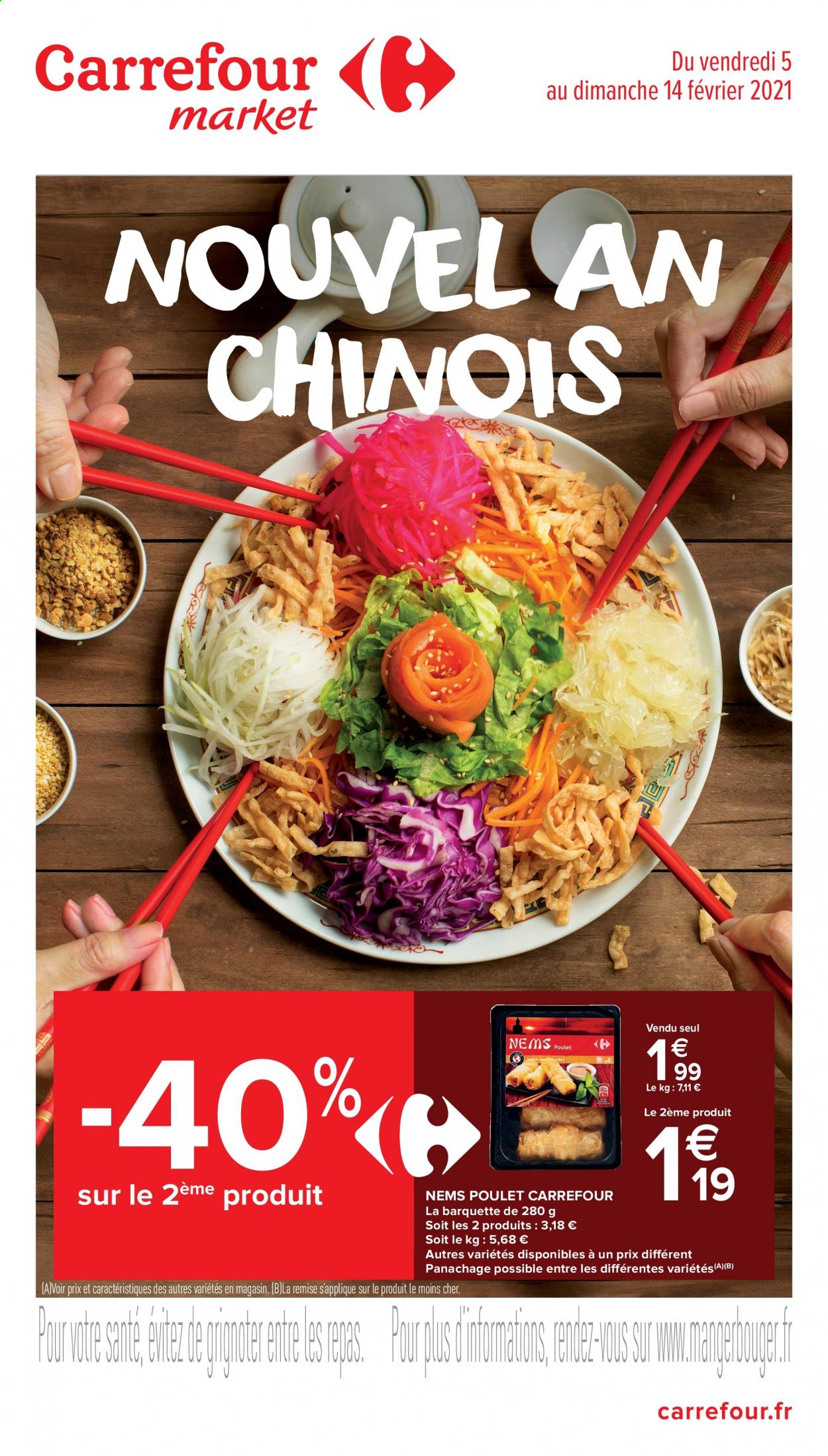 Catalogue Carrefour Market - 05/02/2021 - 14/02/2021. Page 1
