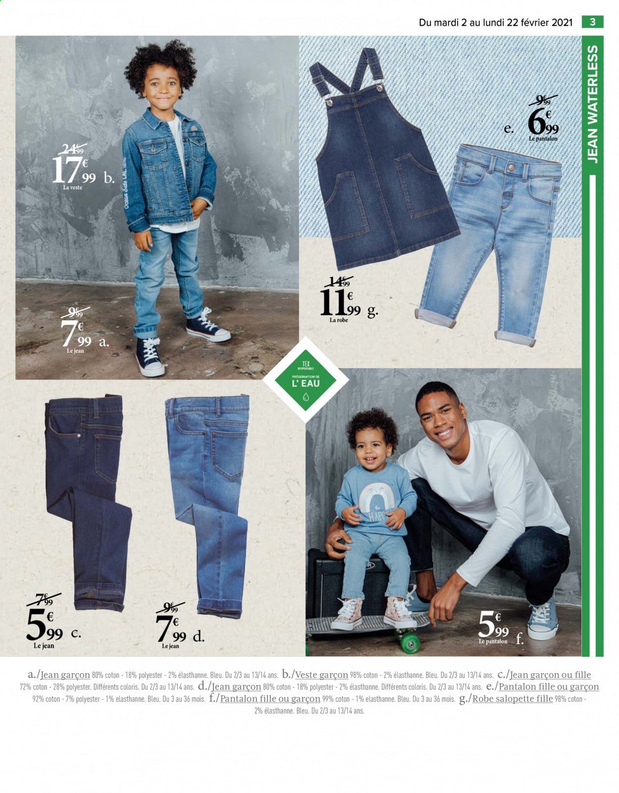 thumbnail - Catalogue Carrefour Hypermarchés - 02/02/2021 - 22/02/2021 - Produits soldés - veste, pantalon, jeans, robe. Page 4.