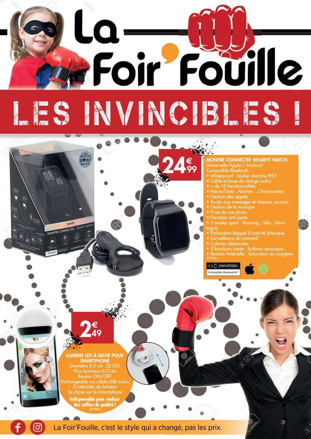 thumbnail - Catalogue La Foir'Fouille - 01/02/2021 - 07/02/2021 - Produits soldés - Apple, smartphone, montre, montre connectée. Page 1.