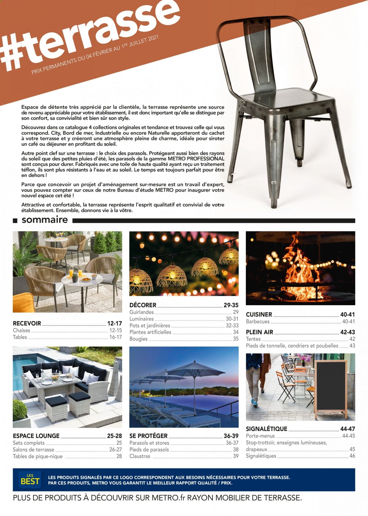 thumbnail - Catalogue Metro - 04/02/2021 - 01/07/2021 - Produits soldés - bougie, table, chaise, guirlande, plante artificielle, tonnelle. Page 2.
