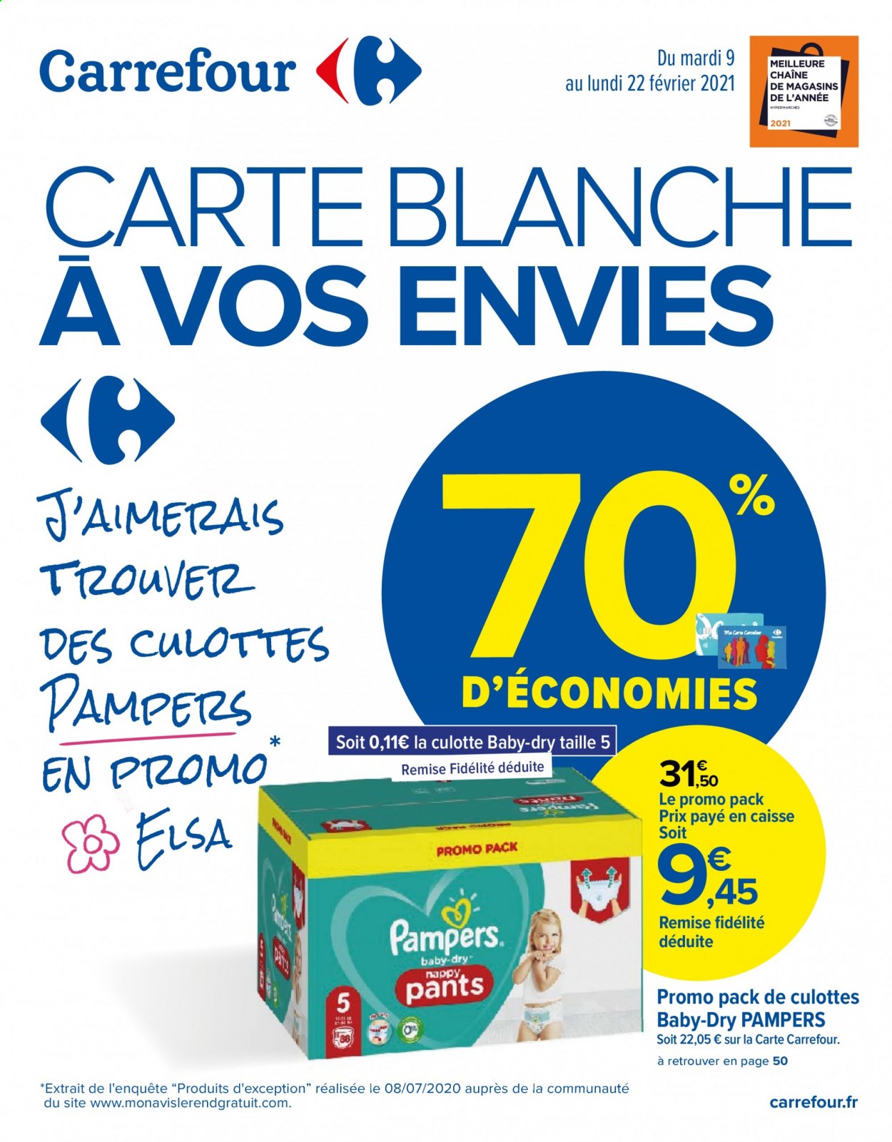 Catalogue Carrefour Hypermarchés - 09/02/2021 - 22/02/2021. Page 1