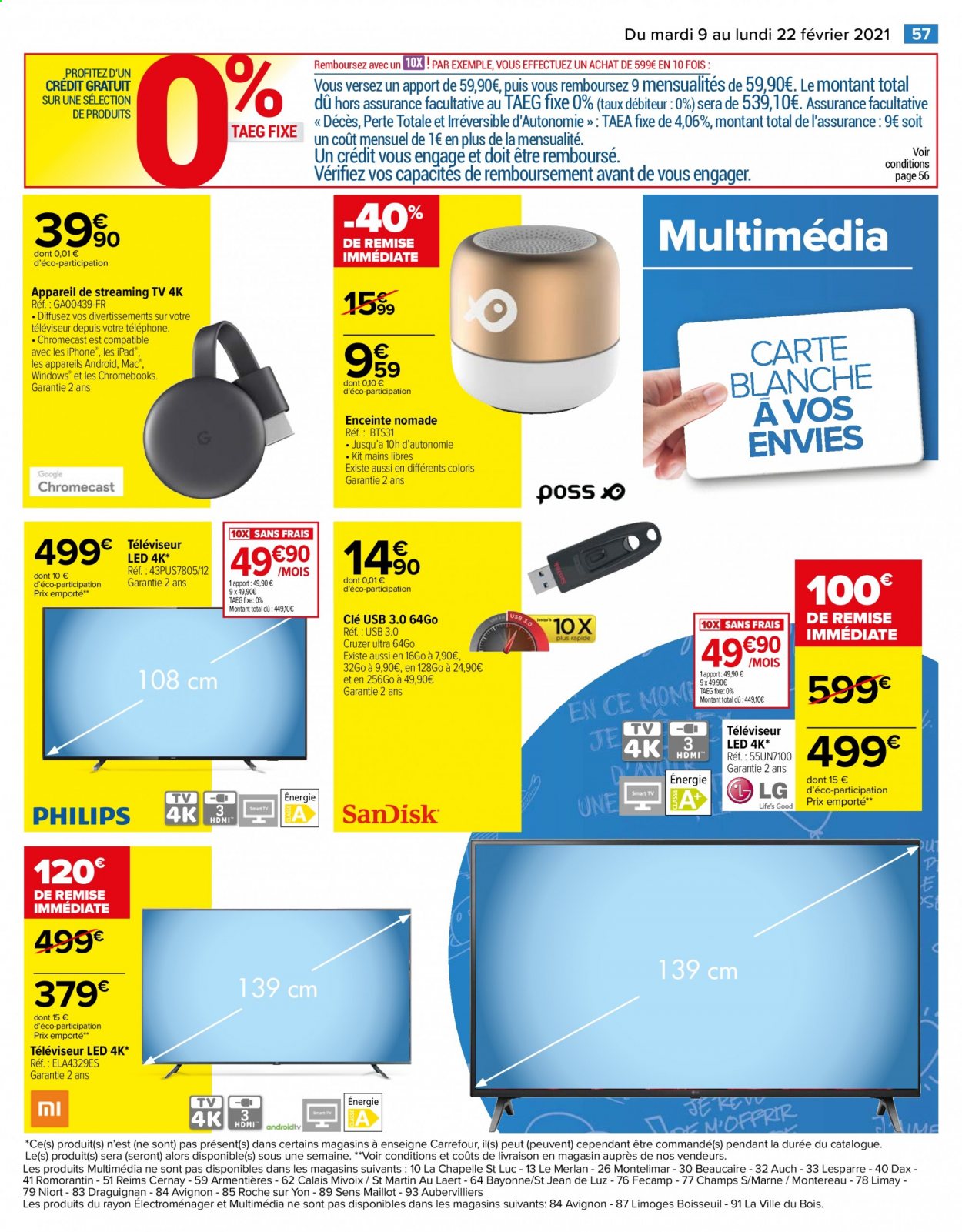 Catalogue Carrefour Hypermarchés - 09/02/2021 - 22/02/2021. Page 58