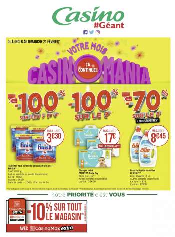 Catalogue Géant Casino - 08.02.2021 - 21.02.2021.