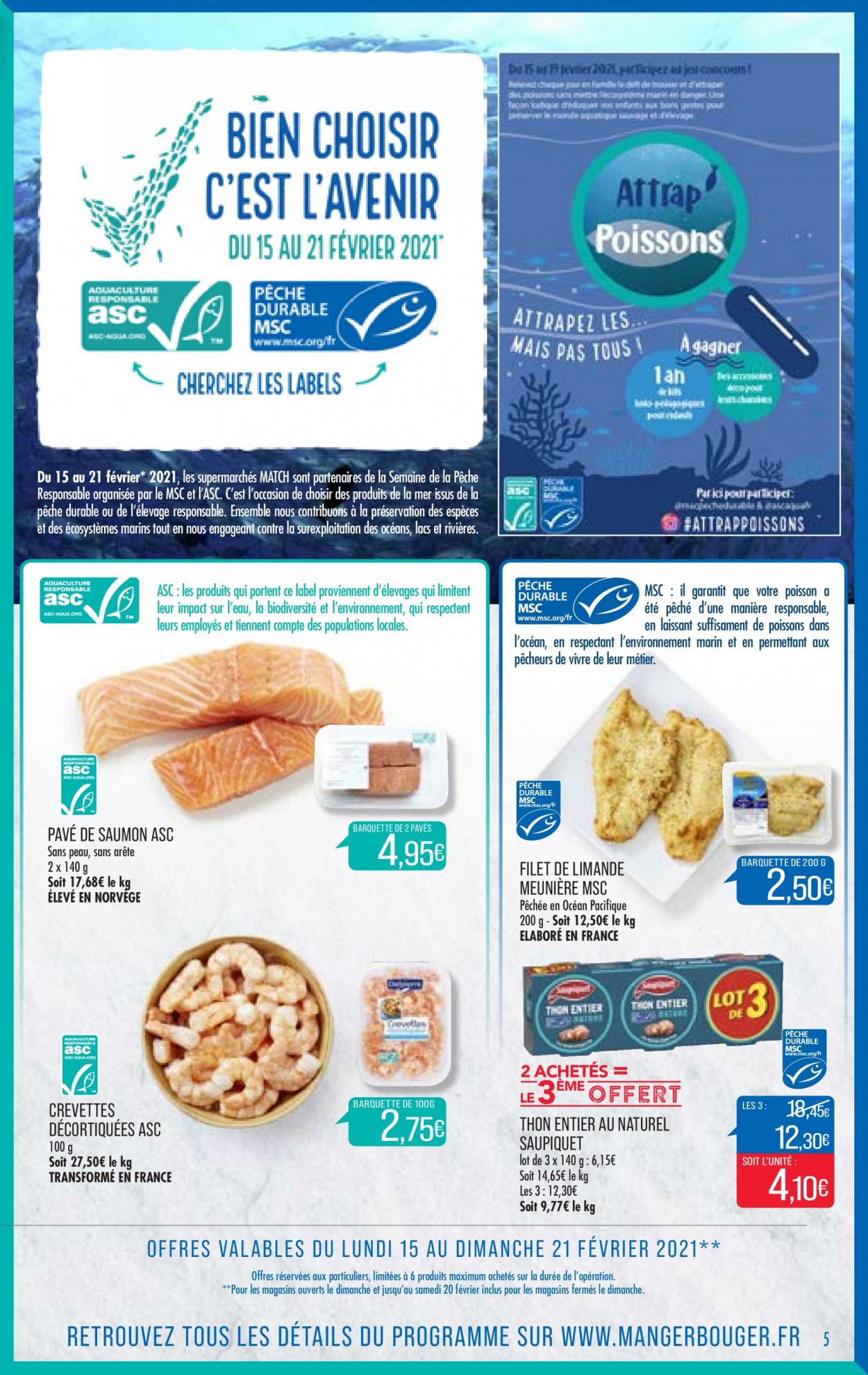 Catalogue Supermarché Match - 09/02/2021 - 21/02/2021. Page 5