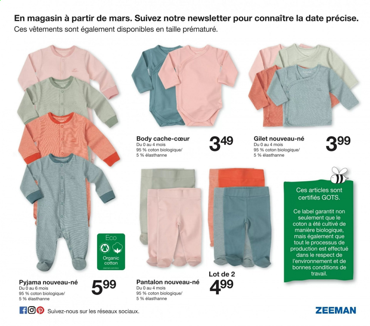thumbnail - Catalogue Zeeman - 09/02/2021 - 30/06/2021 - Produits soldés - pantalon, gilet, pyjama, body. Page 3.