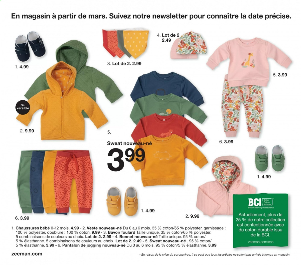 thumbnail - Catalogue Zeeman - 09/02/2021 - 30/06/2021 - Produits soldés - veste, pantalon, sweat-shirt, foulard, bavoir. Page 6.