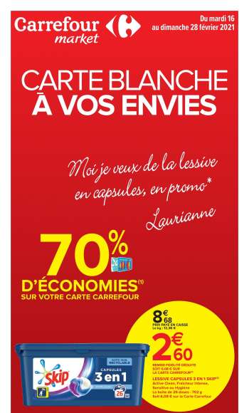 Catalogue Carrefour Market - 16.02.2021 - 28.02.2021.