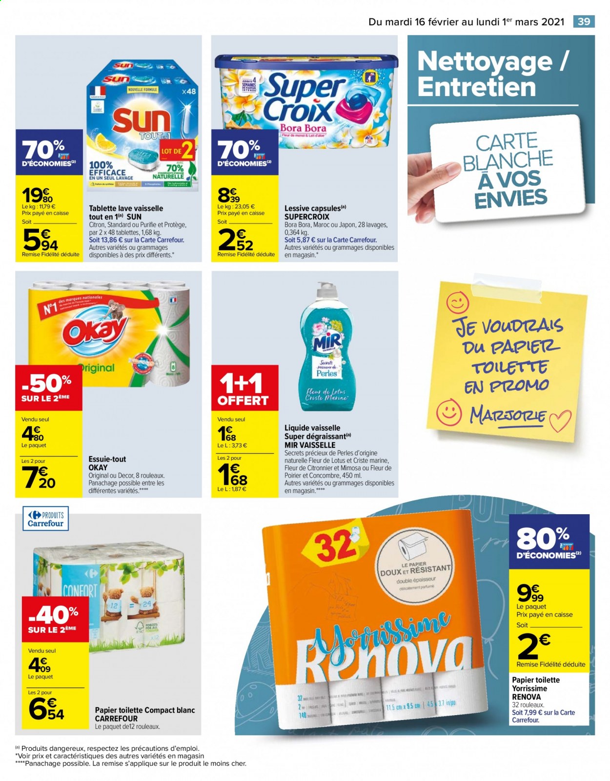 Catalogue Carrefour Hypermarchés - 16/02/2021 - 01/03/2021. Page 41