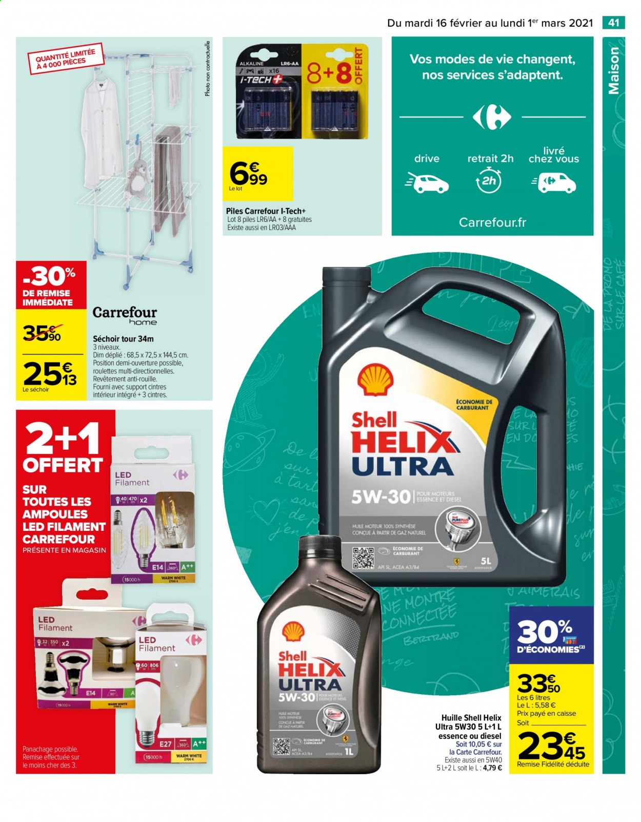 Catalogue Carrefour Hypermarchés - 16/02/2021 - 01/03/2021. Page 43