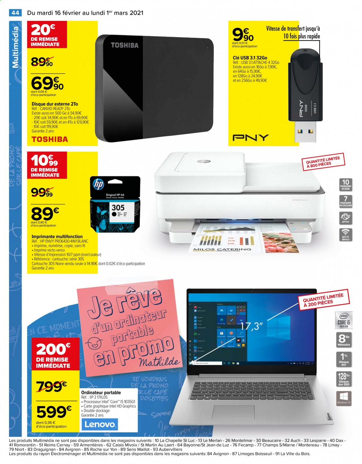 Catalogue Carrefour Hypermarchés - 16/02/2021 - 01/03/2021. Page 46