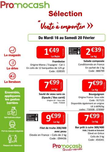 Catalogue Promocash - 16.02.2021 - 20.02.2021.