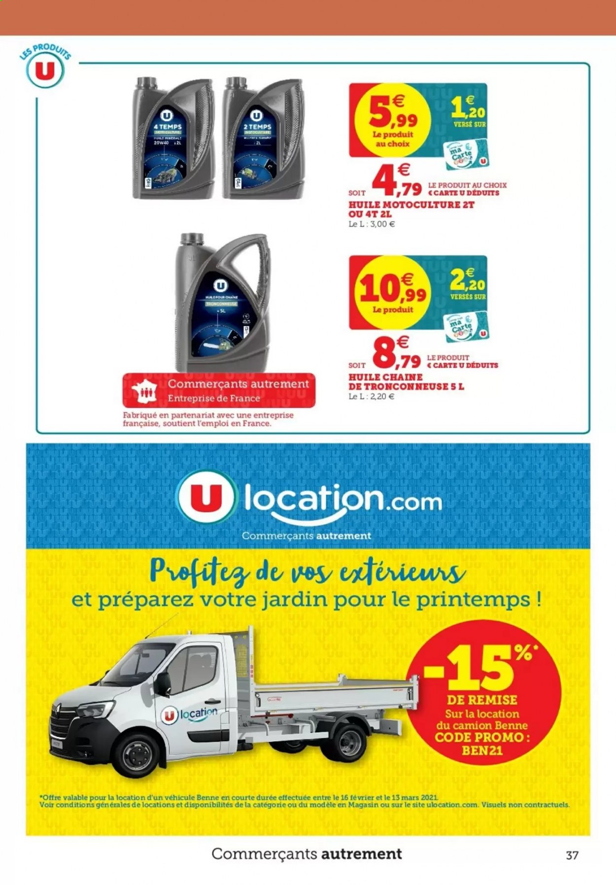 Catalogue SUPER U - 16/02/2021 - 13/03/2021. Page 37