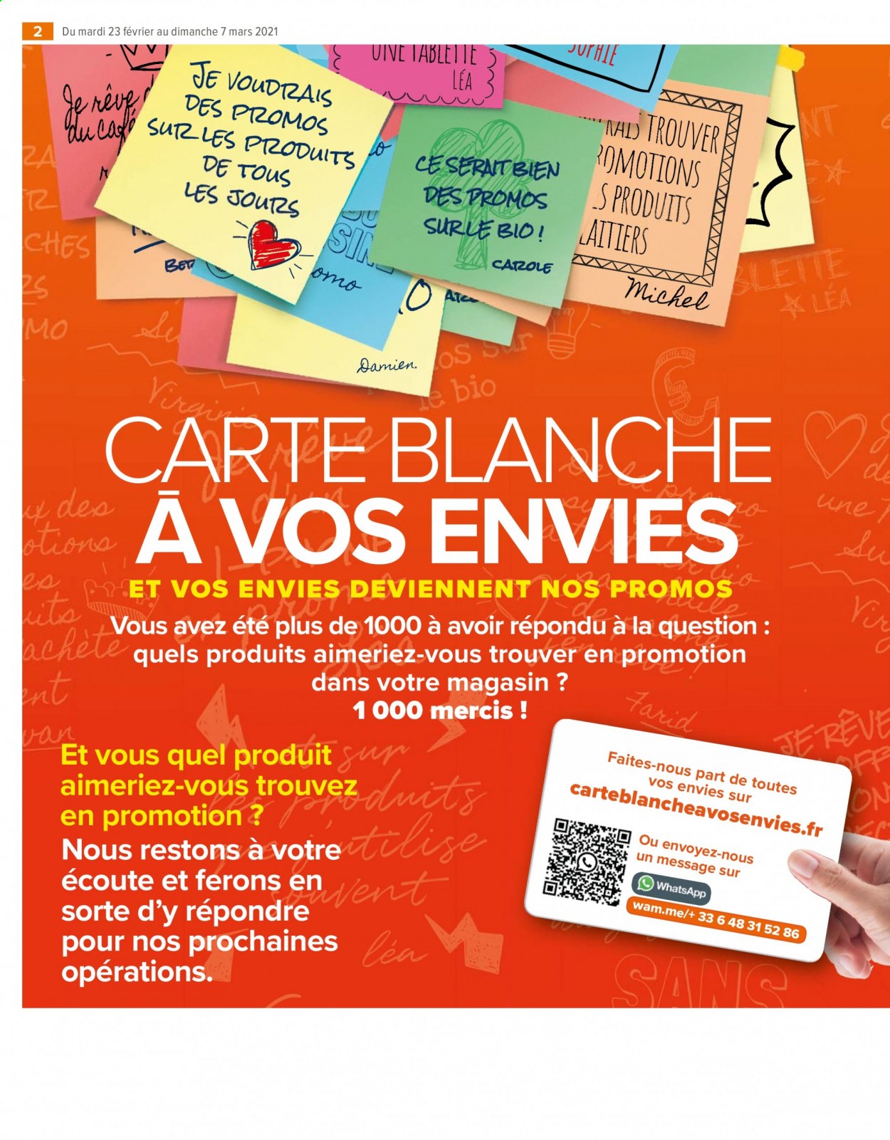 Catalogue Carrefour Market - 23/02/2021 - 07/03/2021. Page 2