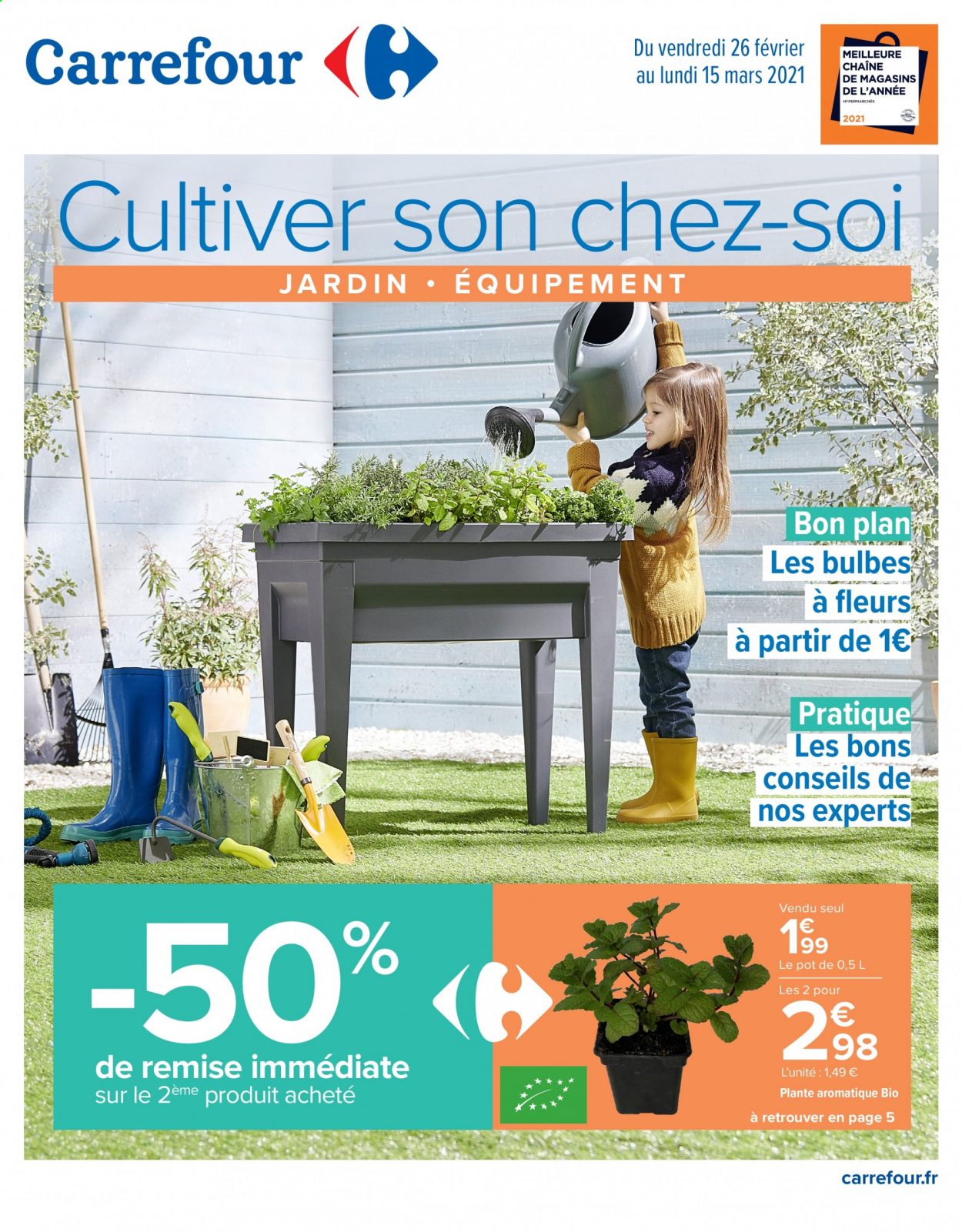 Catalogue Carrefour Hypermarchés - 26/02/2021 - 15/03/2021. Page 1