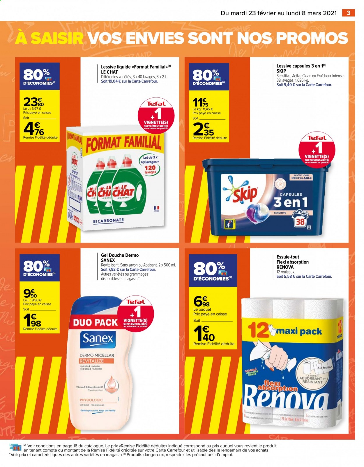 Catalogue Carrefour Hypermarchés - 23/02/2021 - 08/03/2021. Page 3
