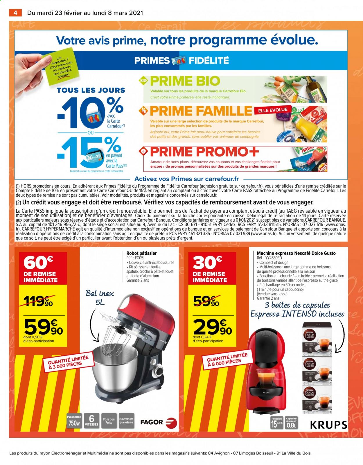 Catalogue Carrefour Hypermarchés - 23/02/2021 - 08/03/2021. Page 4