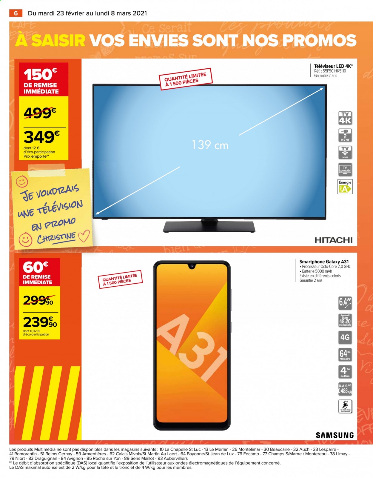 Catalogue Carrefour Hypermarchés - 23/02/2021 - 08/03/2021. Page 6