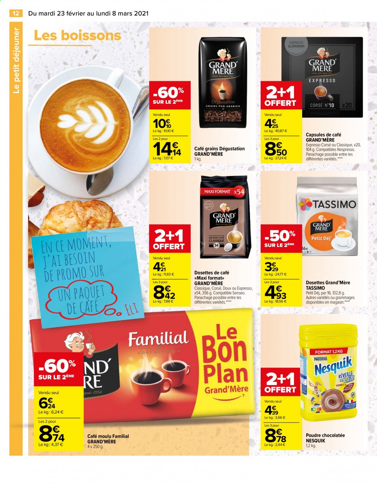 Catalogue Carrefour Hypermarchés - 23/02/2021 - 08/03/2021. Page 12