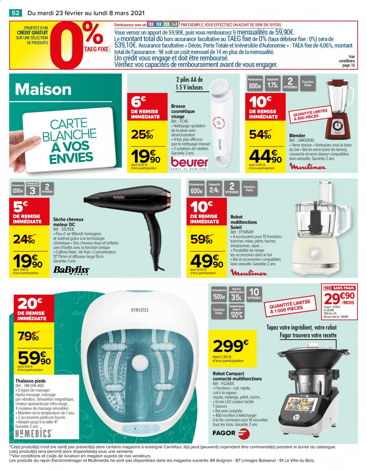 Catalogue Carrefour Hypermarchés - 23/02/2021 - 08/03/2021. Page 52