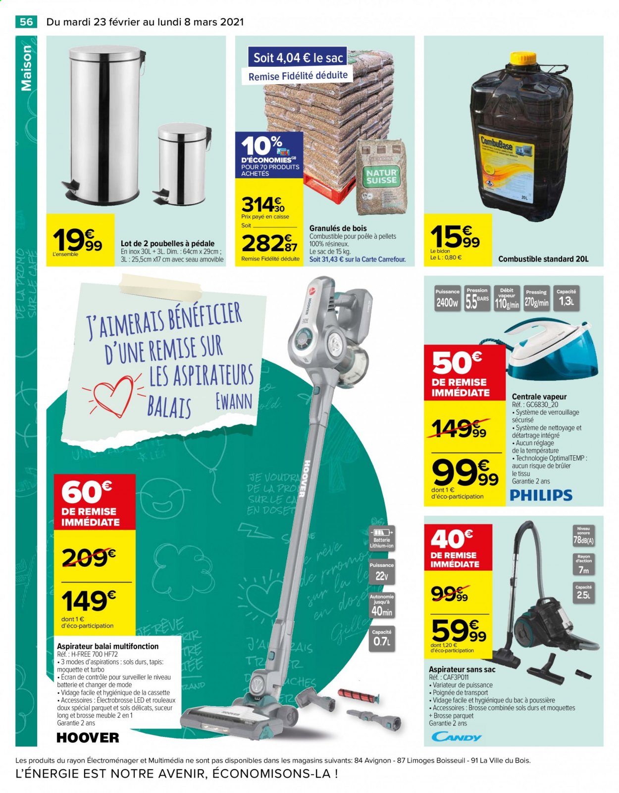 Catalogue Carrefour Hypermarchés - 23/02/2021 - 08/03/2021. Page 56