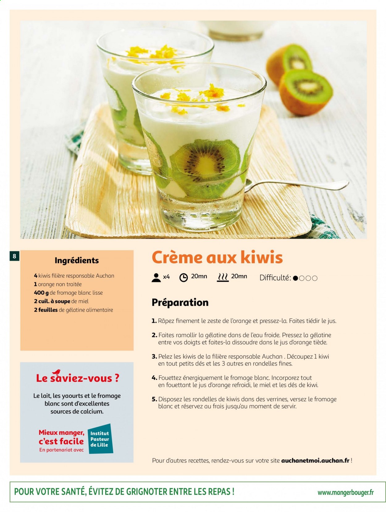 thumbnail - Catalogue Auchan - 24/02/2021 - 02/03/2021 - Produits soldés - kiwi, yaourt, feuilles de gélatine, gélatine. Page 8.