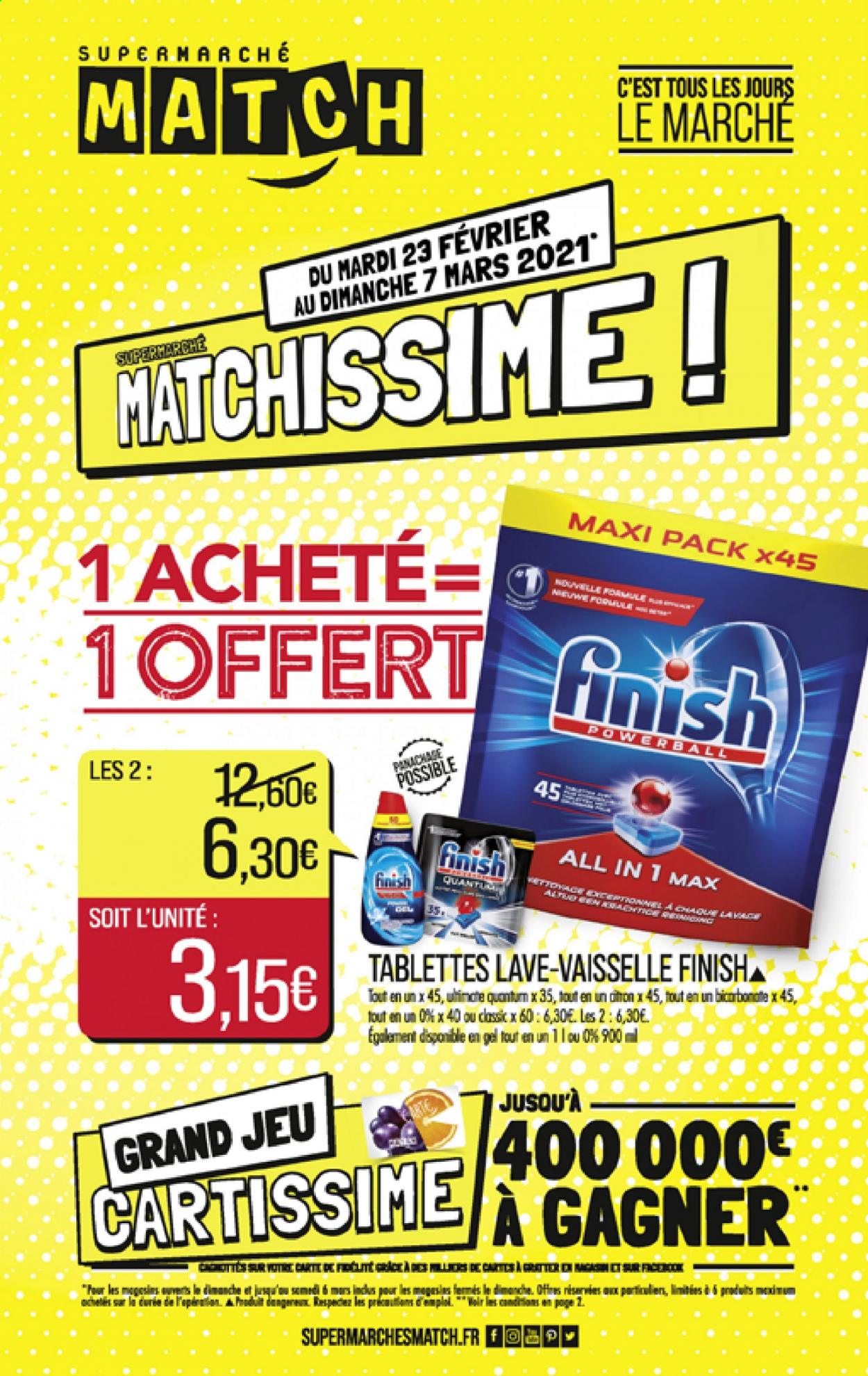 Catalogue Supermarché Match - 23/02/2021 - 07/03/2021. Page 1