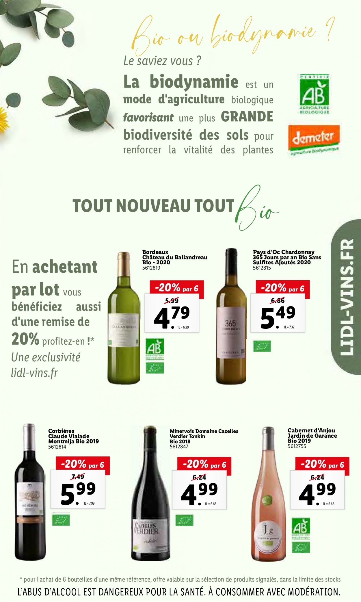 thumbnail - Catalogue Lidl - 03/03/2021 - 09/03/2021 - Produits soldés - Bordeaux, Corbières, vin rouge, vin. Page 25.