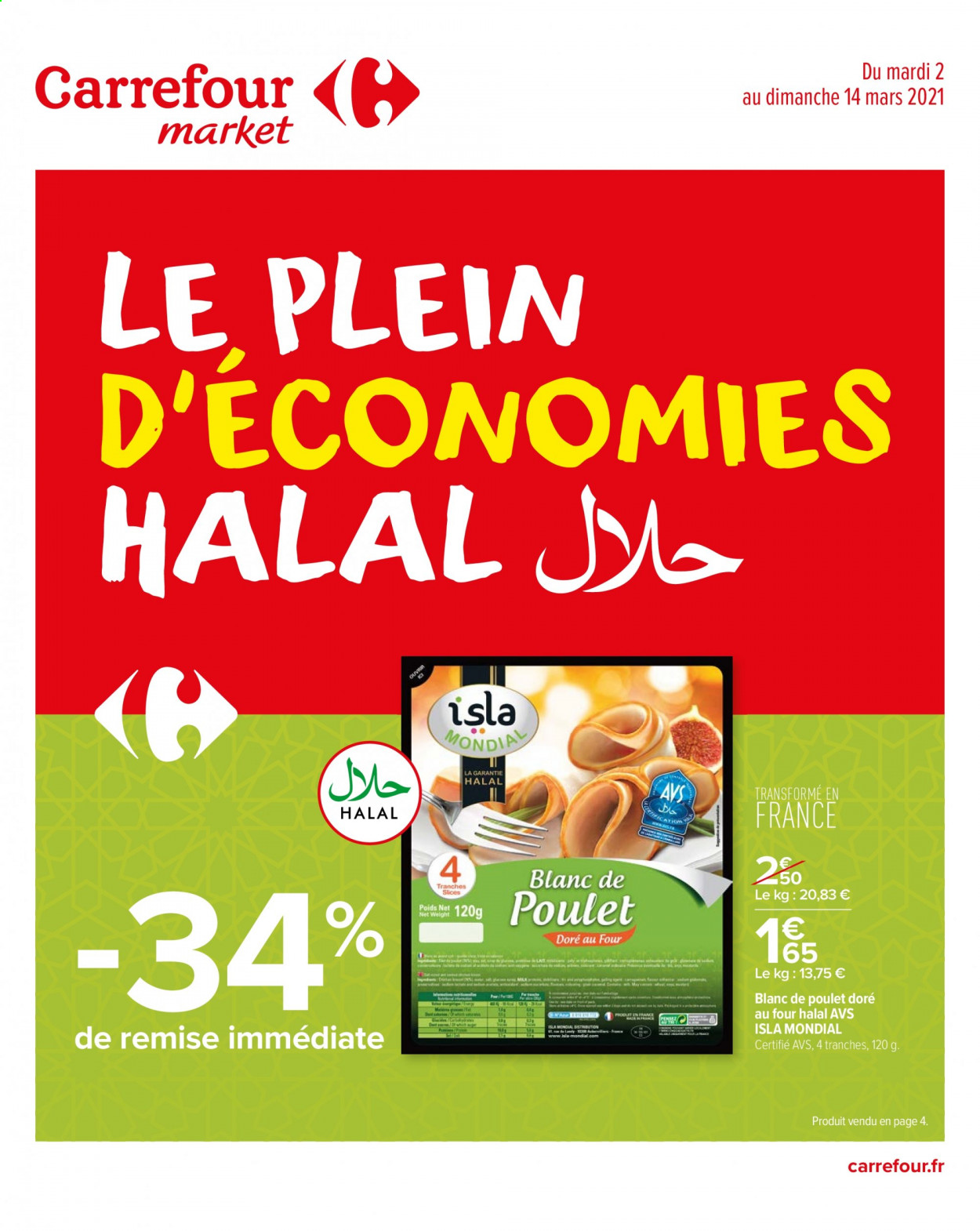 Catalogue Carrefour Market - 02/03/2021 - 14/03/2021. Page 1