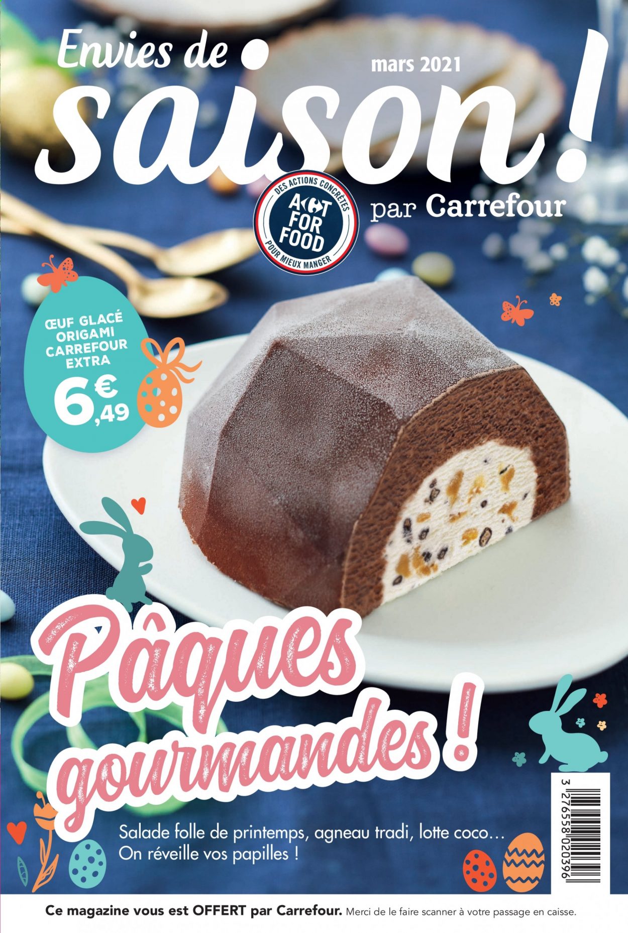 thumbnail - Catalogue Carrefour Hypermarchés - 01/03/2021 - 31/03/2021 - Produits soldés - salade, lotte, glace, magazine, scanner. Page 1.