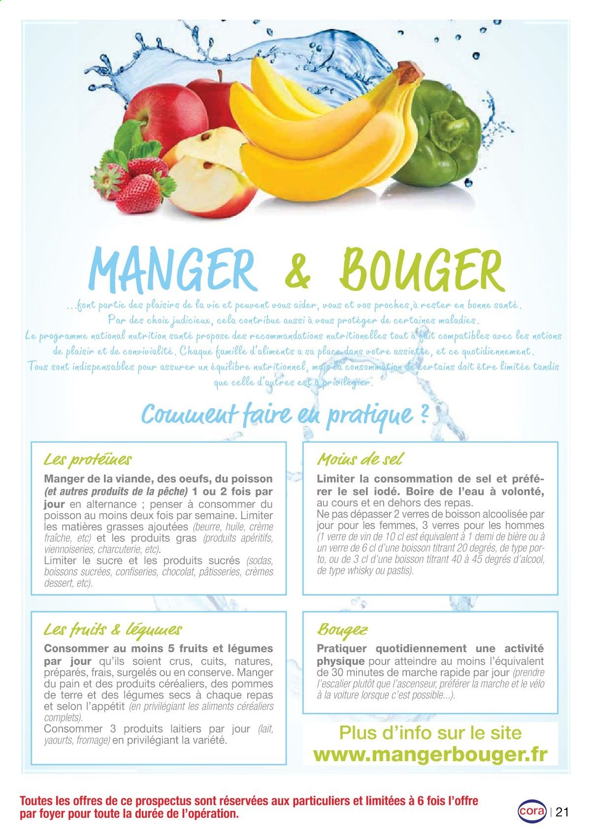thumbnail - Catalogue Cora - 01/03/2021 - 31/03/2021 - Produits soldés - pommes de terre, yaourt, beurre, crème fraîche, verre. Page 21.