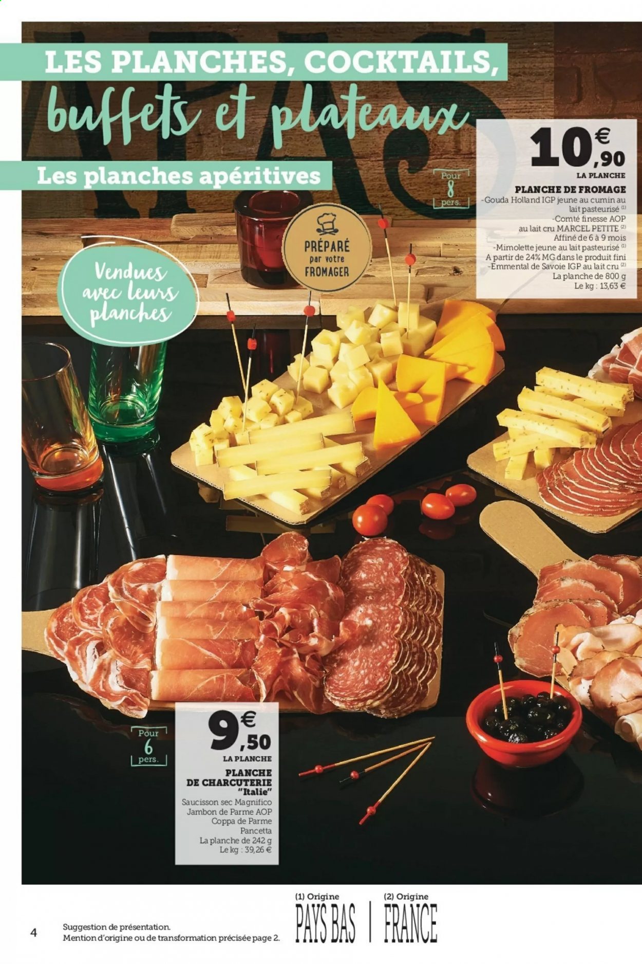 thumbnail - Catalogue SUPER U - 02/03/2021 - 02/10/2021 - Produits soldés - jambon, coppa, pancetta, jambon de parme, saucisson, emmental, Mimolette. Page 4.
