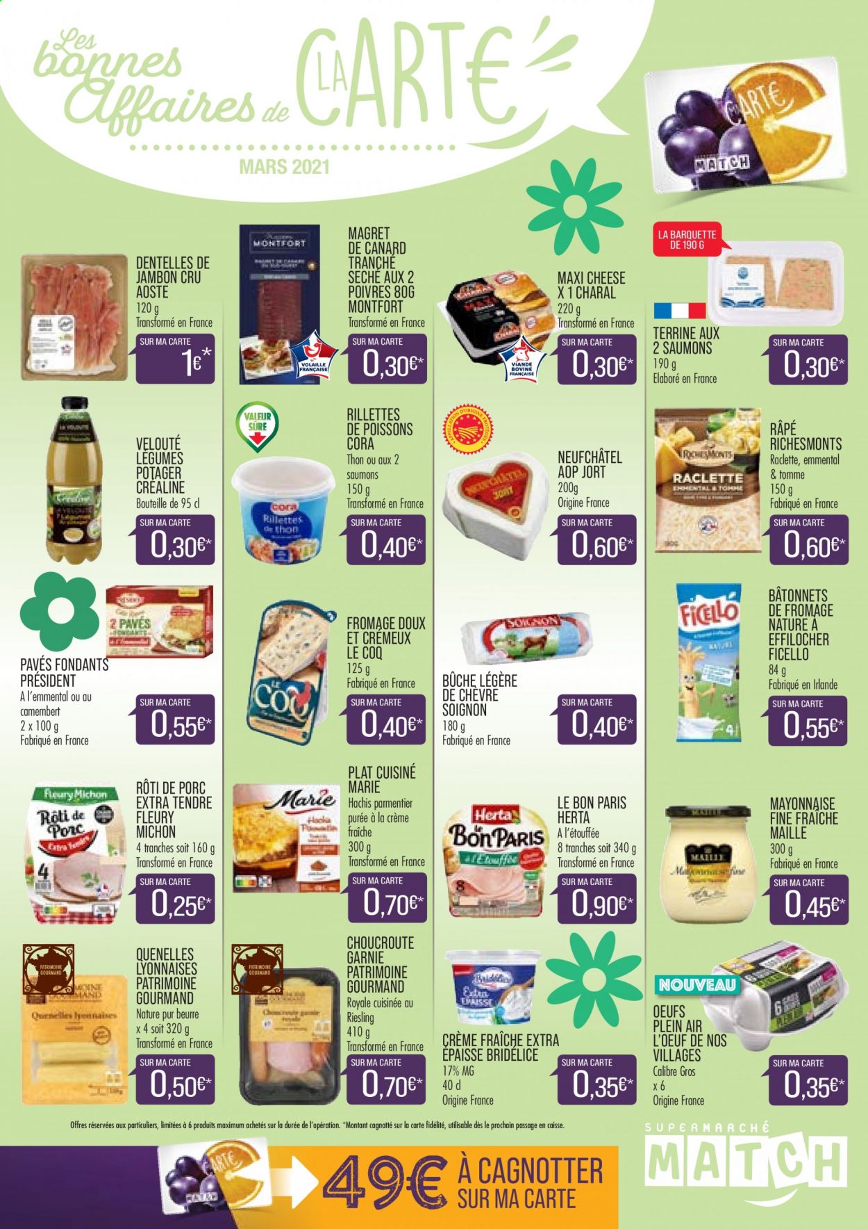 Catalogue Supermarché Match - 01/03/2021 - 31/03/2021. Page 1
