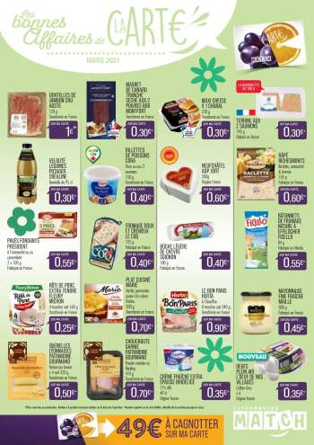 Catalogue Supermarché Match - 01.03.2021 - 31.03.2021.