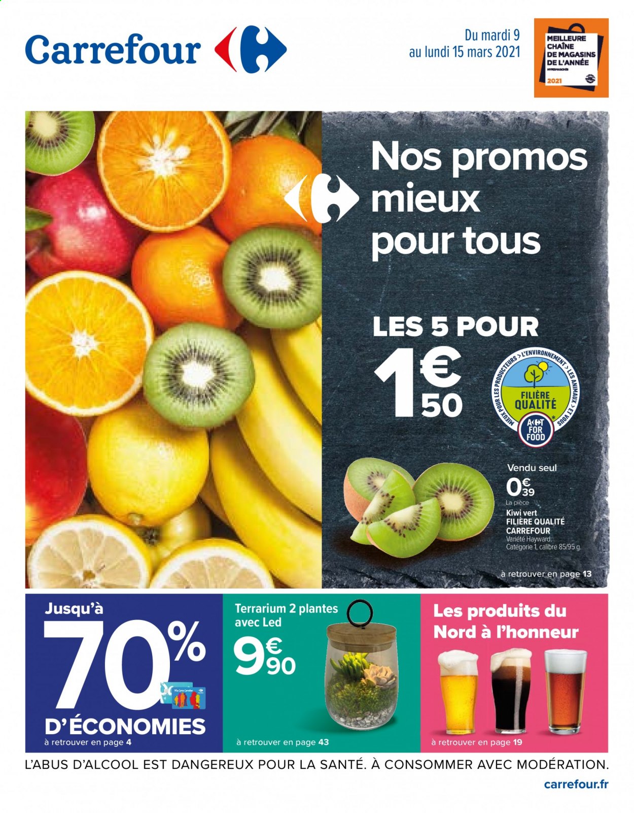 Catalogue Carrefour Hypermarchés - 09/03/2021 - 15/03/2021. Page 1