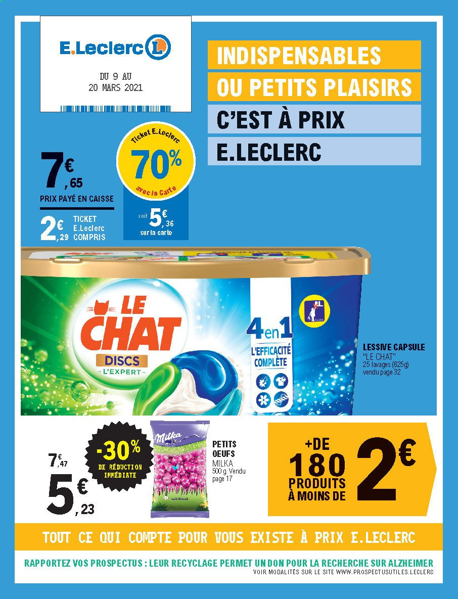 Catalogue E.Leclerc - 09/03/2021 - 20/03/2021. Page 1