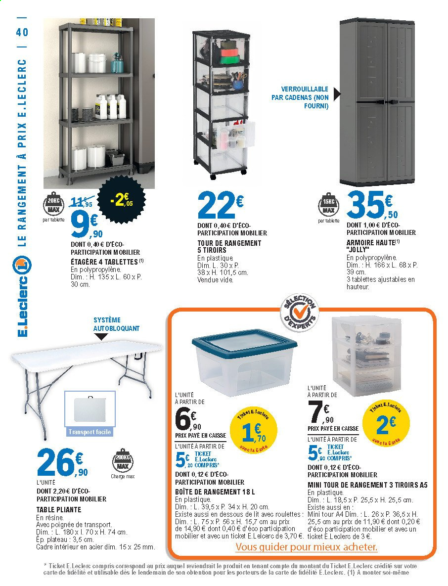 Catalogue E.Leclerc - 09/03/2021 - 20/03/2021. Page 40