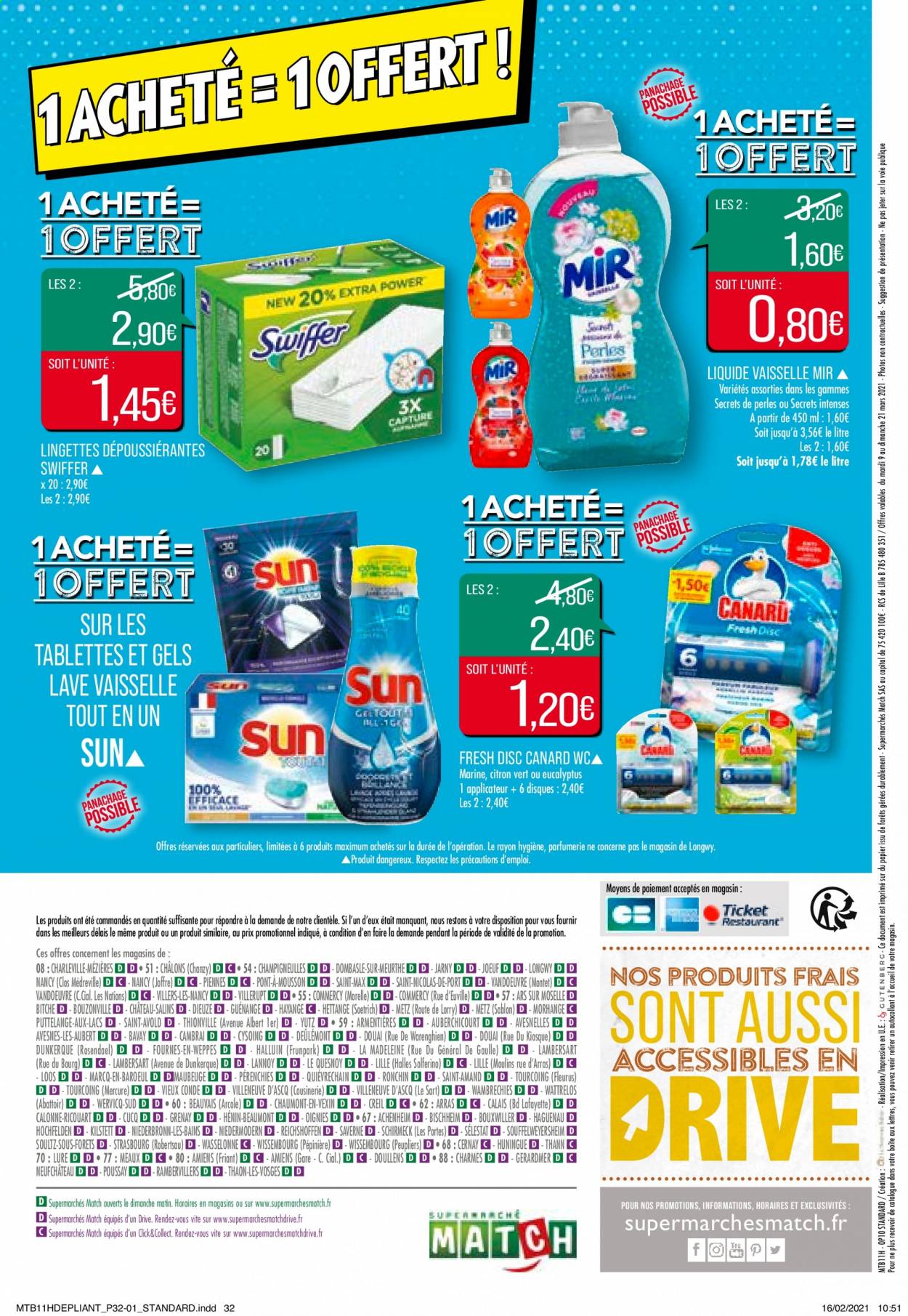 Catalogue Supermarché Match - 09/03/2021 - 21/03/2021. Page 32