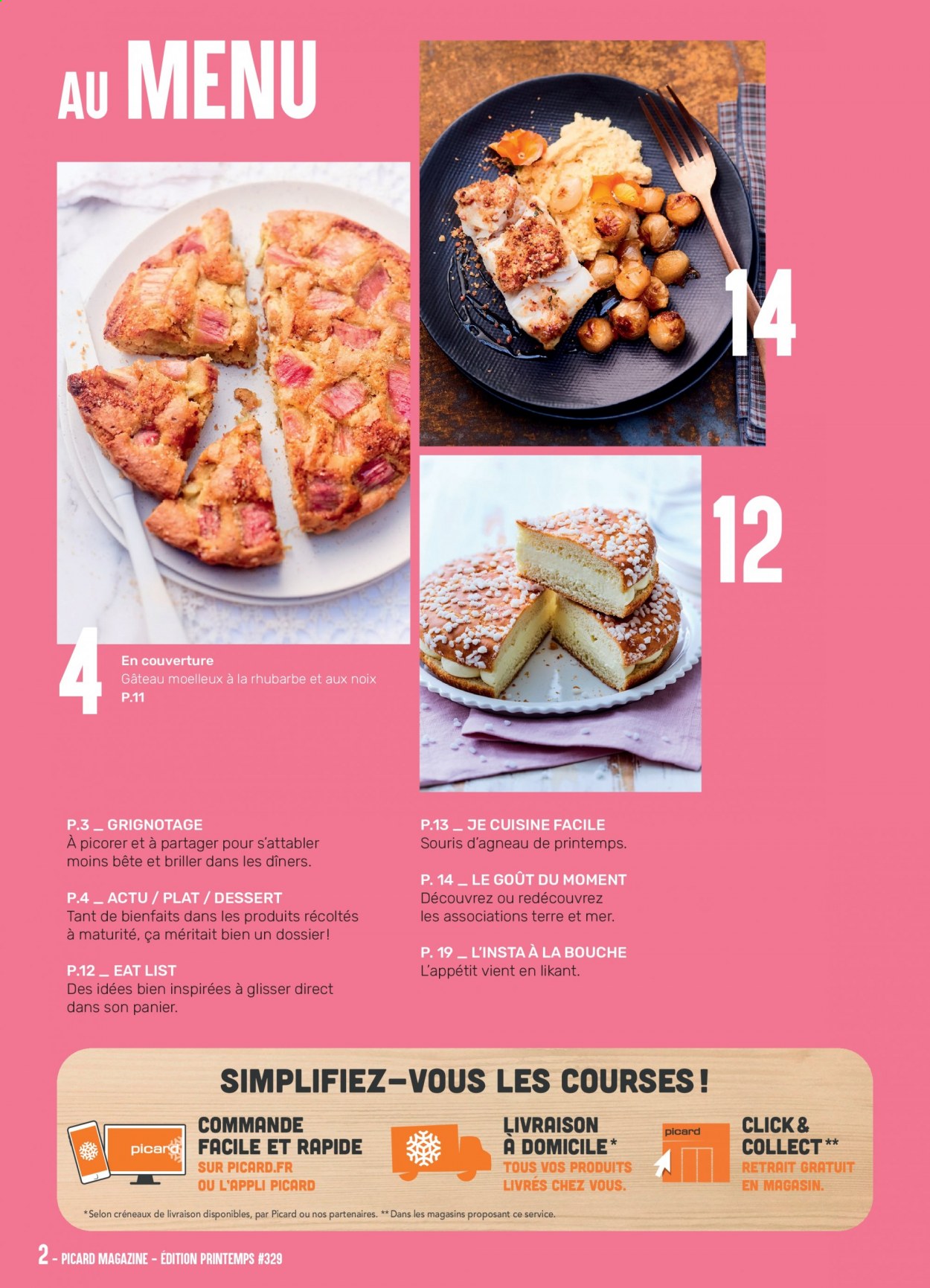 thumbnail - Catalogue Picard - Produits soldés - gâteau, dessert, souris d'agneau. Page 2.