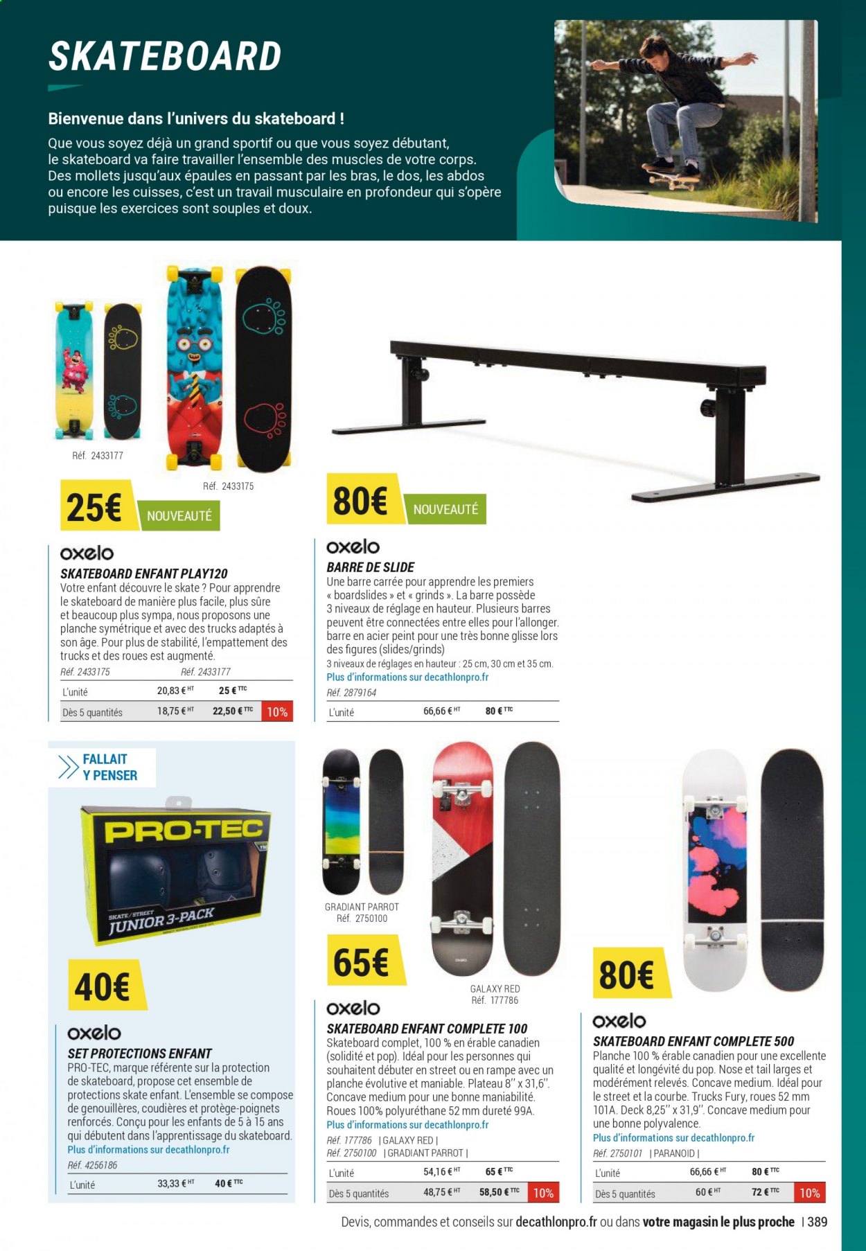 thumbnail - Catalogue Decathlon - 09/03/2021 - 31/08/2021 - Produits soldés - skateboard. Page 389.