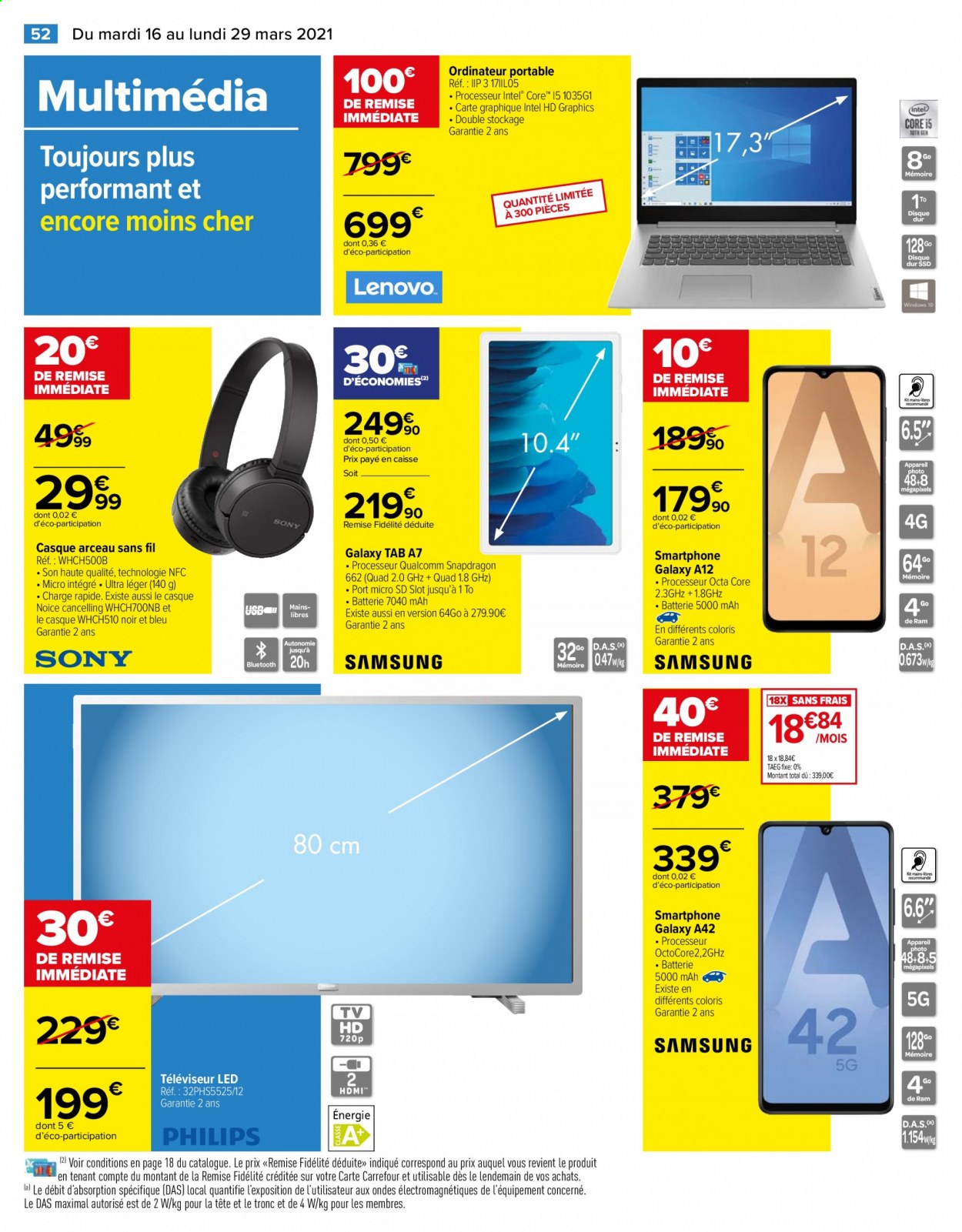 Catalogue Carrefour Hypermarchés - 16/03/2021 - 29/03/2021. Page 54