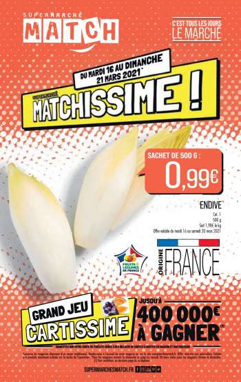 Catalogue Supermarché Match - 16.03.2021 - 21.03.2021.