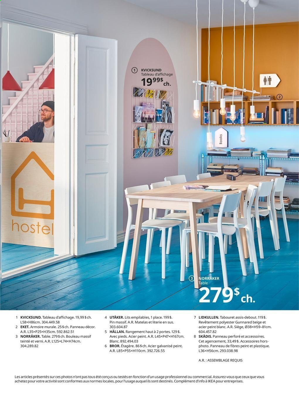 thumbnail - Catalogue IKEA - Produits soldés - table, armoire, étagère, tabouret, armoire murale, matelas. Page 26.