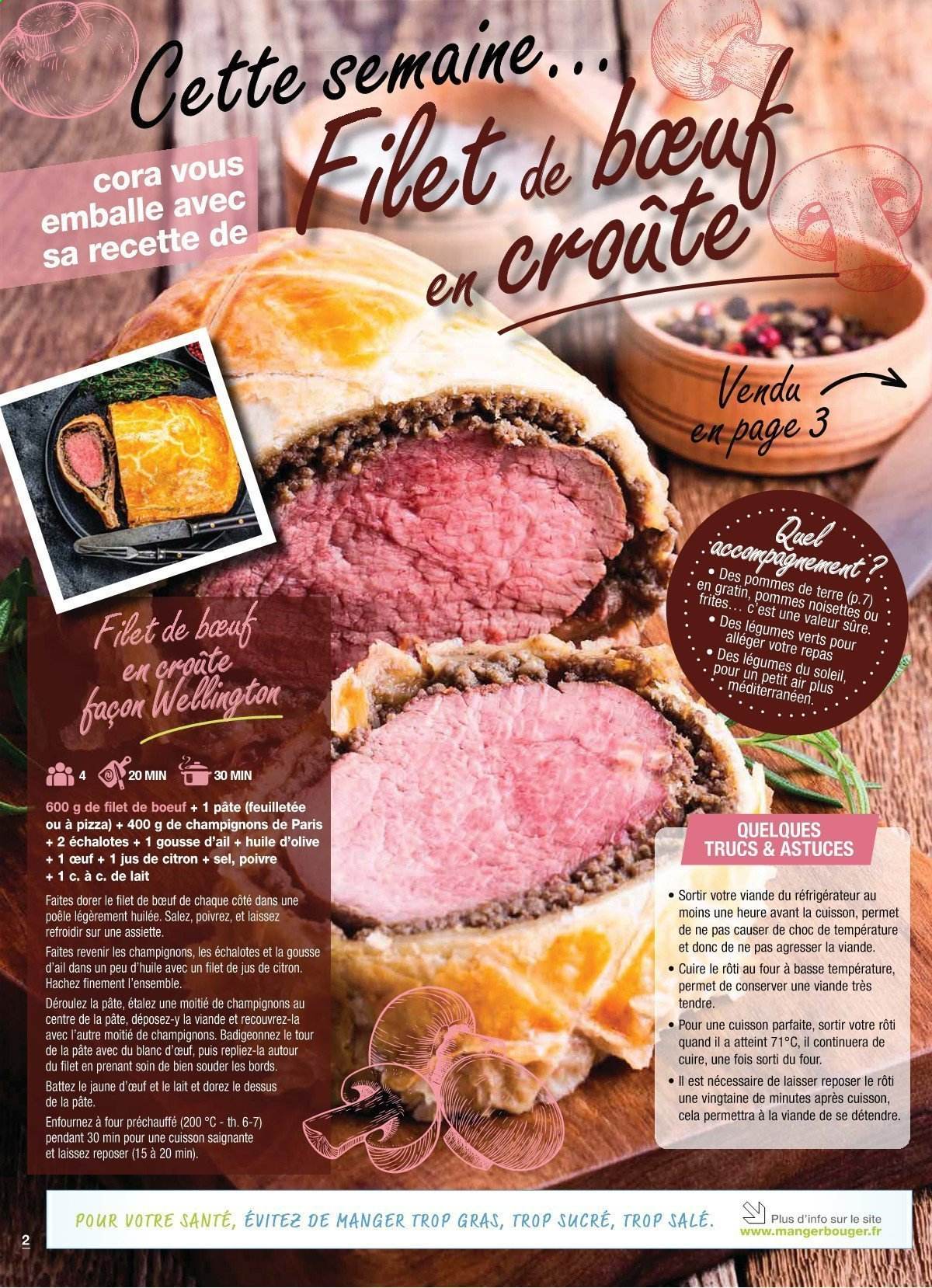 thumbnail - Catalogue Cora - 18/03/2021 - 20/03/2021 - Produits soldés - pommes de terre, échalotes, champignon de Paris, frites, sel, huile d'olive. Page 2.